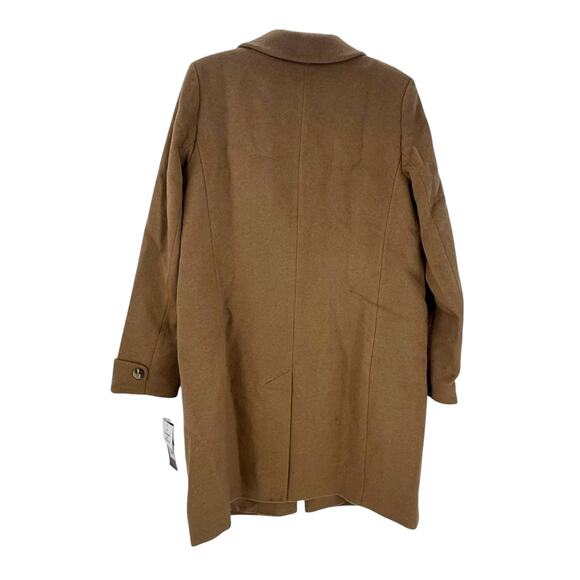 Lauren Ralph Lauren Wool Blend Three-Button Reefer Coat In Camel Size 12 NWT - Picture 8 of 12